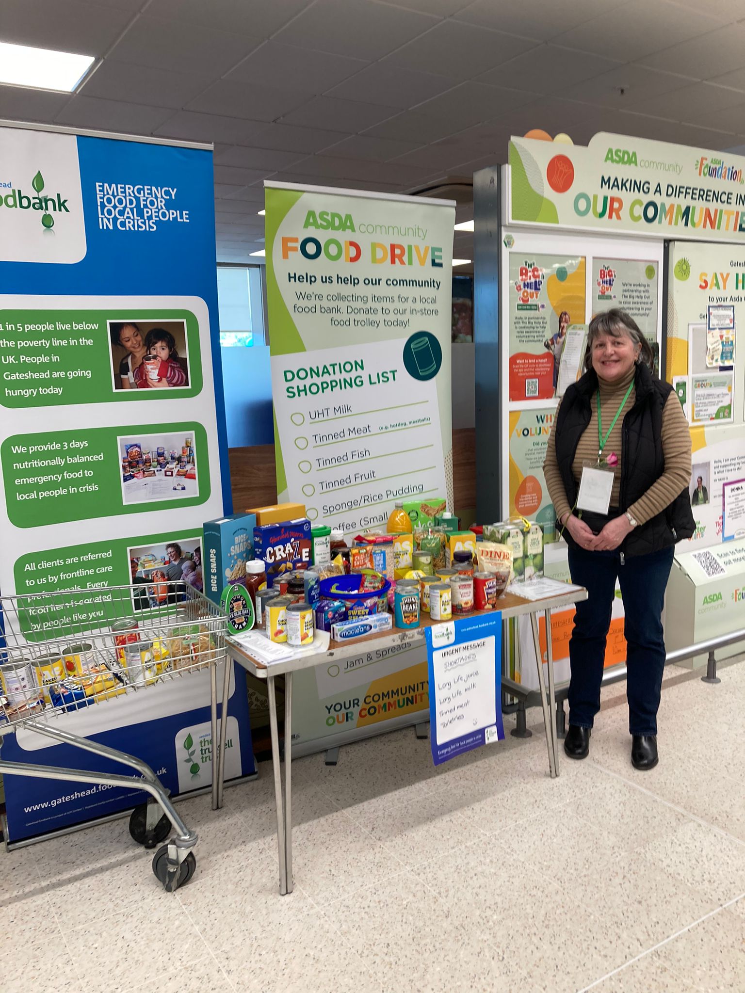 Asda Collection – Big Thank You | Gateshead Foodbank